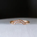 Medium White Diamond Pavé Arch Band
