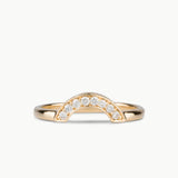 Medium White Diamond Pavé Arch Band