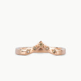 Pinnacles Champagne Diamond Peaked Band
