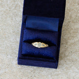 .60ct Three-Stone Athena Engagement Ring - Grey-Green Montana Sapphires in 14k Yellow Gold