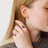 Gold Aspen Stud Earrings