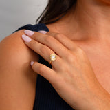 .45ct Round Aurora Engagement Ring - Old European Cut Diamond in Yellow Gold