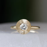 .45ct Round Aurora Engagement Ring - Old European Cut Diamond in Yellow Gold