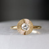 .45ct Round Aurora Engagement Ring - Old European Cut Diamond in Yellow Gold