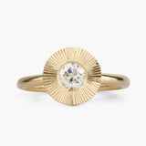 .45ct Round Aurora Engagement Ring - Old European Cut Diamond in Yellow Gold