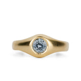 .62ct Bedford Engagement Ring - Light Blue Montana Sapphire in 14k Yellow Gold