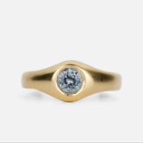 .62ct Bedford Engagement Ring - Light Blue Montana Sapphire in 14k Yellow Gold