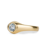 .62ct Bedford Engagement Ring - Light Blue Montana Sapphire in 14k Yellow Gold