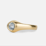 .62ct Bedford Engagement Ring - Light Blue Montana Sapphire in 14k Yellow Gold