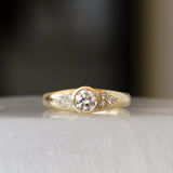 .43ct Cosima Engagement Ring - Old European Cut Diamond with Canadian Diamond Accents in 14k Yellow Gold