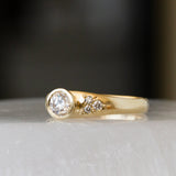 .43ct Cosima Engagement Ring - Old European Cut Diamond with Canadian Diamond Accents in 14k Yellow Gold