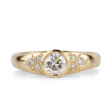 .43ct Cosima Engagement Ring - Old European Cut Diamond with Canadian Diamond Accents in 14k Yellow Gold