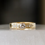 .40ct Sierra Engagement Ring - Old European Cut Diamond with Canadian Diamond Accents in 14k Yellow Gold