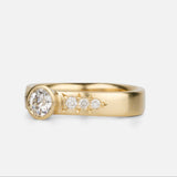 .40ct Sierra Engagement Ring - Old European Cut Diamond with Canadian Diamond Accents in 14k Yellow Gold