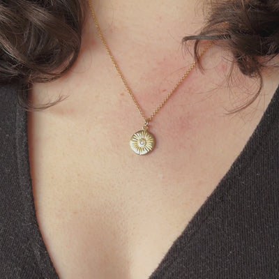 Gold Large Lucia Diamond Necklace