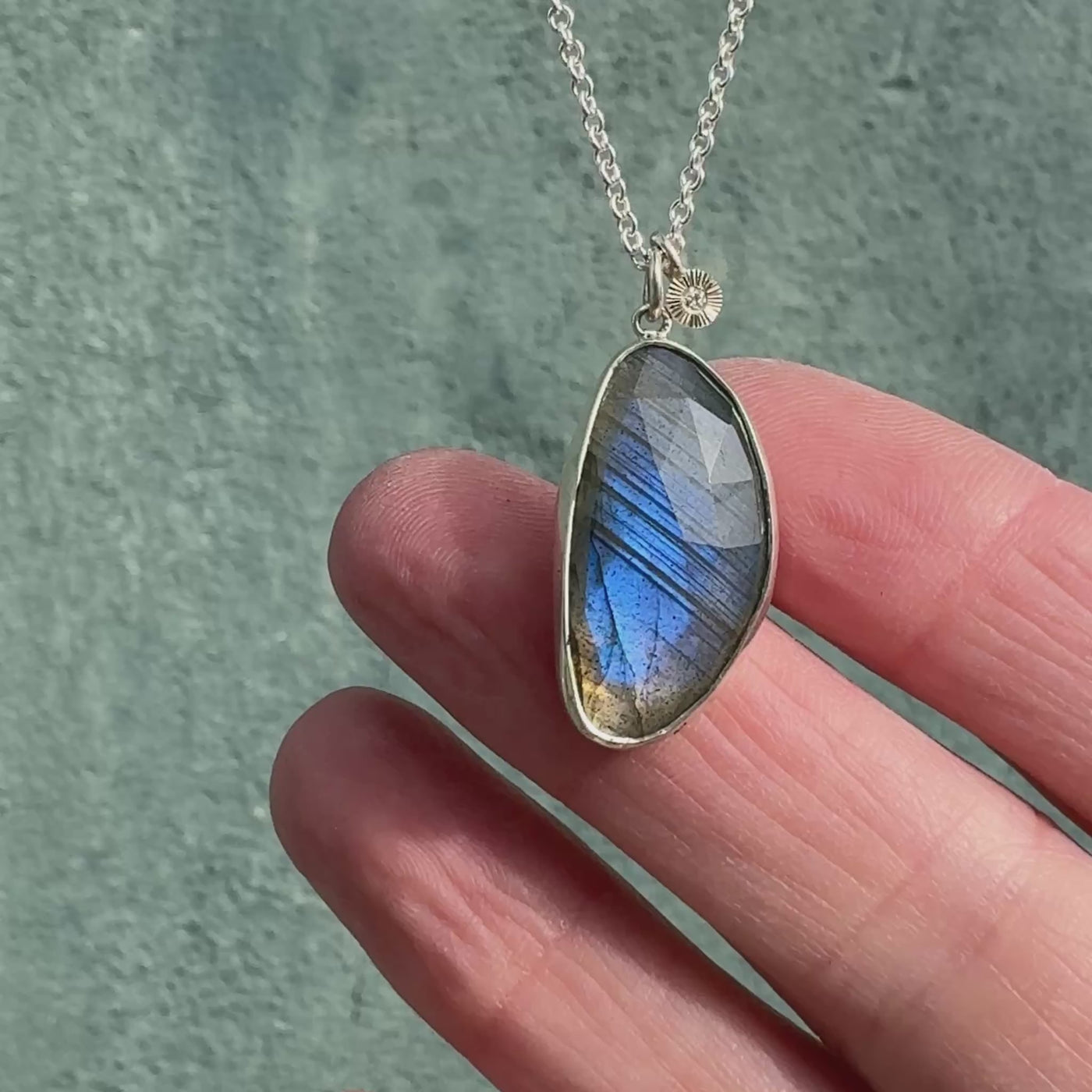 Labradorite Silver Theia Necklace #16