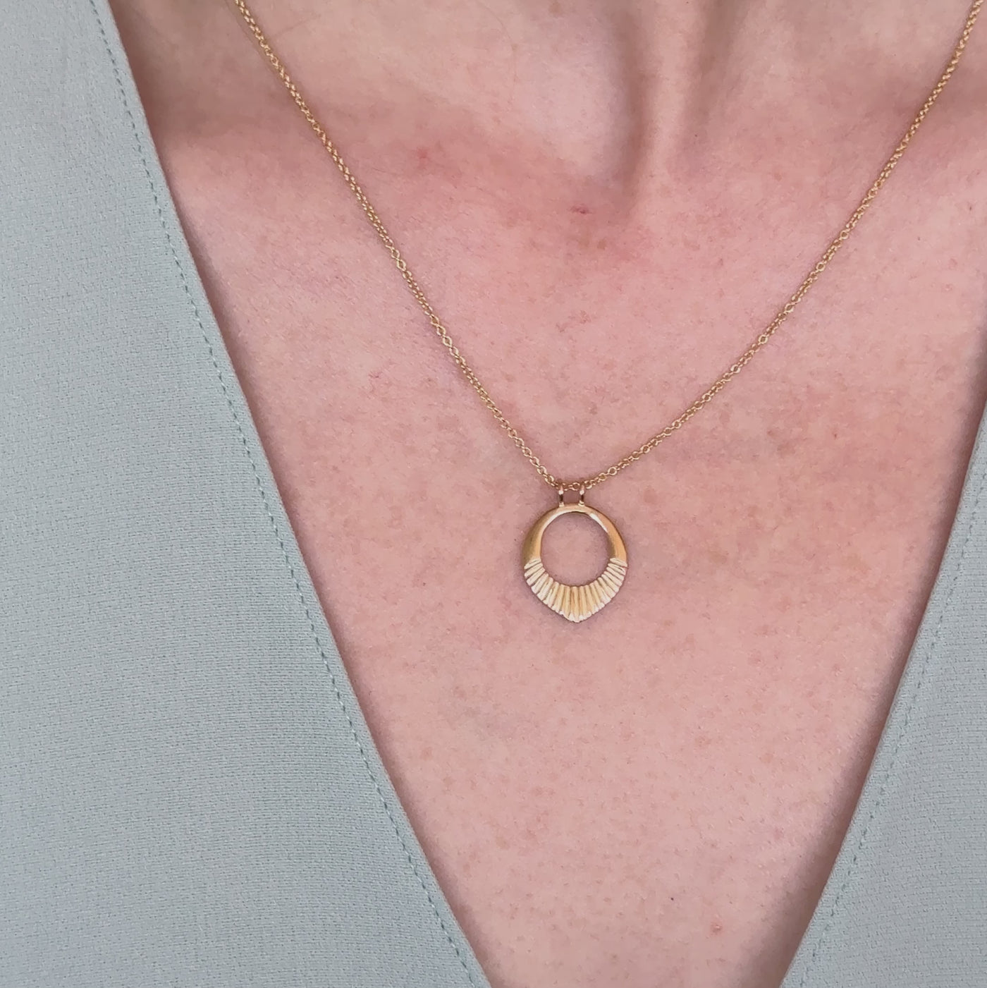 Gold Small Helios Necklace