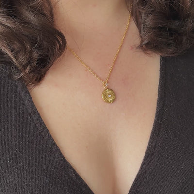 Large Lucia Diamond Vermeil Necklace