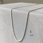 sterling silver curb chain