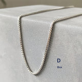 sterling silver box chain