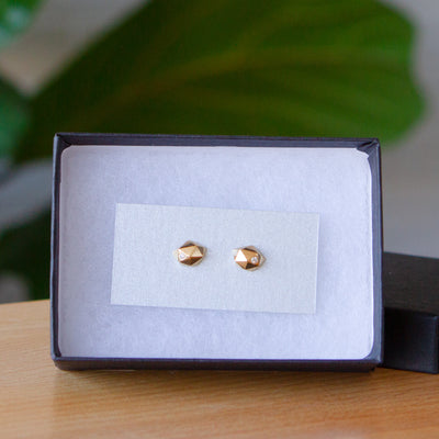 Vermeil Tiny Fragment Diamond Stud Earrings