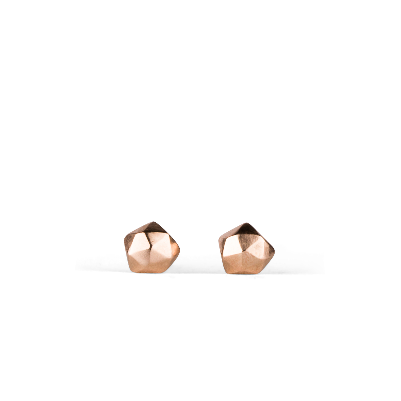 Rose Gold Micro Fragment Stud Earrings by Corey Egan