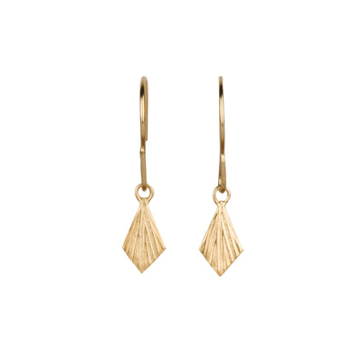 Flame Vermeil Dangle Earrings by Corey Egan on a white background