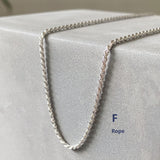 sterling silver rope chain