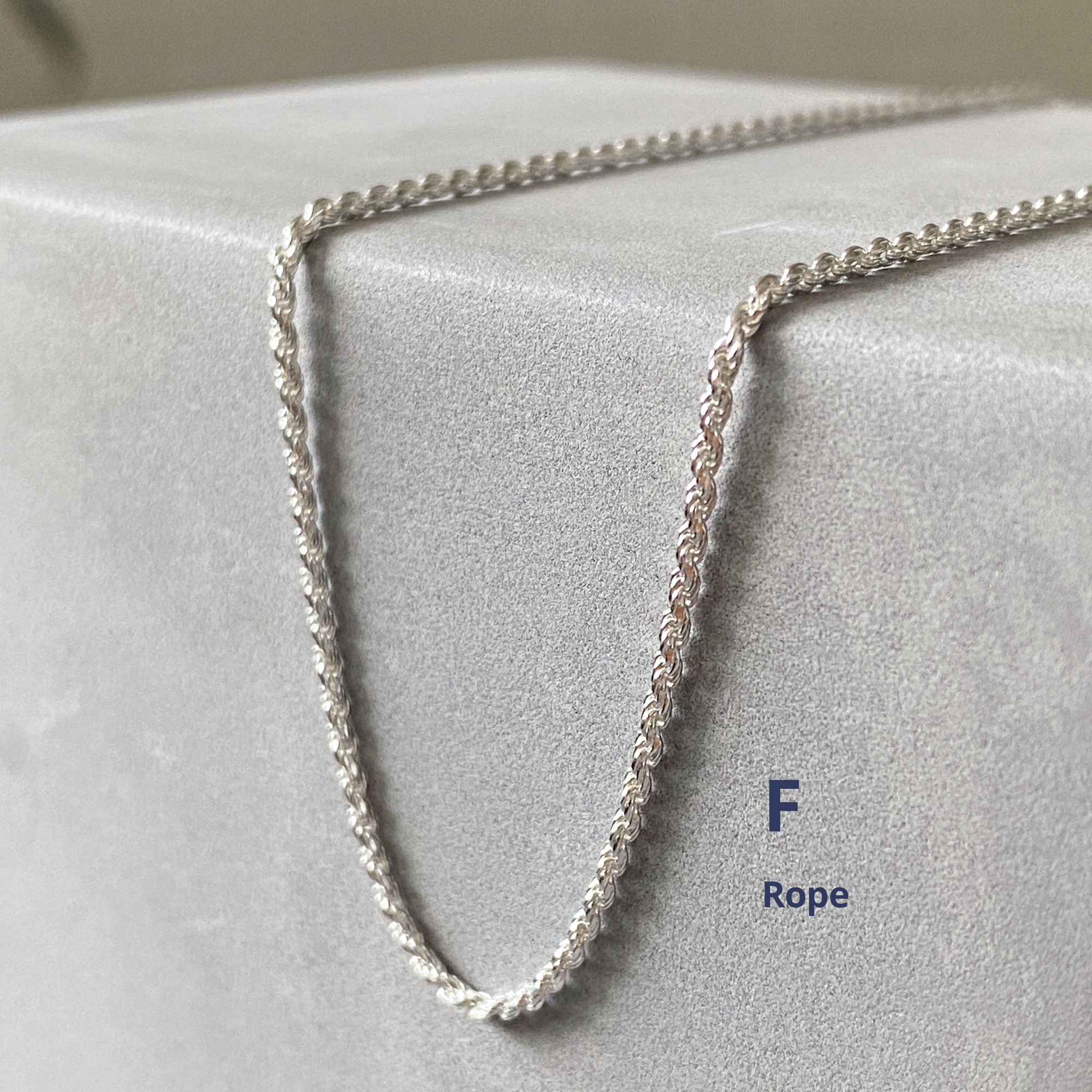 sterling silver rope chain