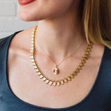 Emerald Cut Diamond Large Aurora Pendant