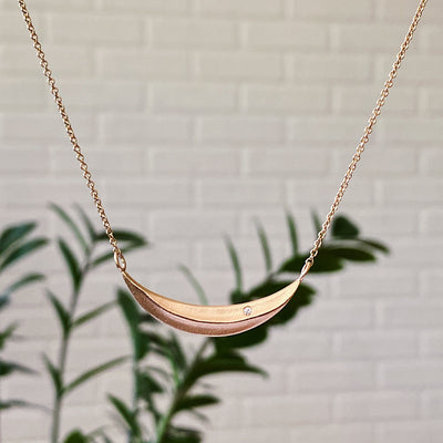 Gold and Diamond Wisp Necklace by Corey Egan