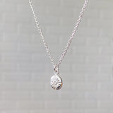 Small Lucia Diamond Necklace by Corey Egan side view