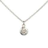 Small Lucia Diamond Necklace on a white background by Corey Egan