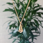 Vermeil faceted Crystal Fragment Necklace 