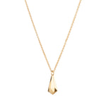 Side view of Vermeil Crystal Fragment Necklace 