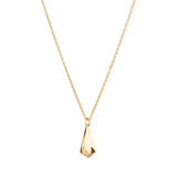 Side view of Vermeil Crystal Fragment Necklace 