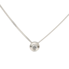 Diamond Small Aurora Birthstone Necklace in Sterling Silver