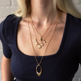 Emerald Cut Diamond Large Aurora Pendant