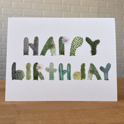 Happy Birthday Cacti - Card