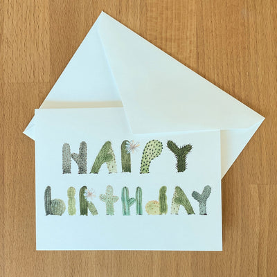 Happy Birthday Cacti - Card