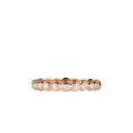 White Diamond Droplet Band in Rose Gold | Corey Egan