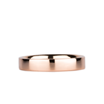 4mm 14k Rose Gold Flat Polished Muir Band by Corey Egan