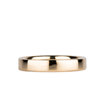 4mm 14k Yellow Gold Flat Polished Muir Band by Corey Egan