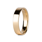 5mm 14k Yellow Gold Flat Polished Muir Band by Corey Egan