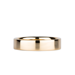 5mm 14k Yellow Gold Flat Polished Muir Band by Corey Egan