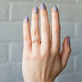 Medium White Diamond Pavé Arch Band