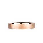 Yosemite Matte Textured 14K Yellow Gold 4mm Flat Band by Corey Egan