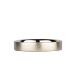 Yosemite Matte Textured 14K Yellow Gold 4mm Flat Band by Corey Egan