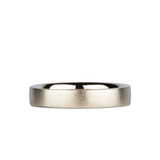 Yosemite Matte Textured 14K Yellow Gold 4mm Flat Band by Corey Egan