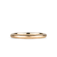 2mm Yosemite Half Round Band in Rose Gold by Corey Egan